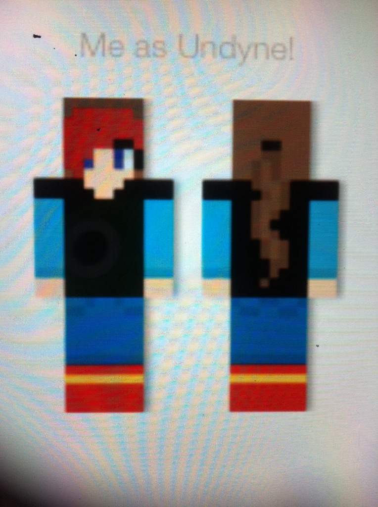 Me As Undyne Minecraft Skin Undertale Amino