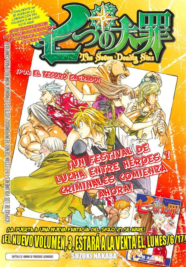 Manga Nanatsu no taizai Capítulo 32 •Anime• Amino