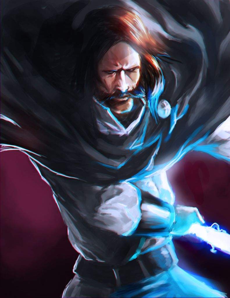 Yhwach is a husky old quincy who has long black hair and a mustache which g...
