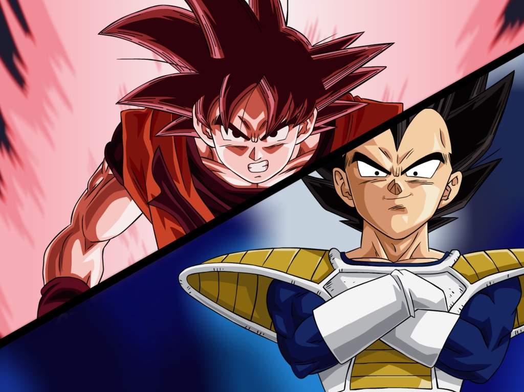 goku vegeta fight