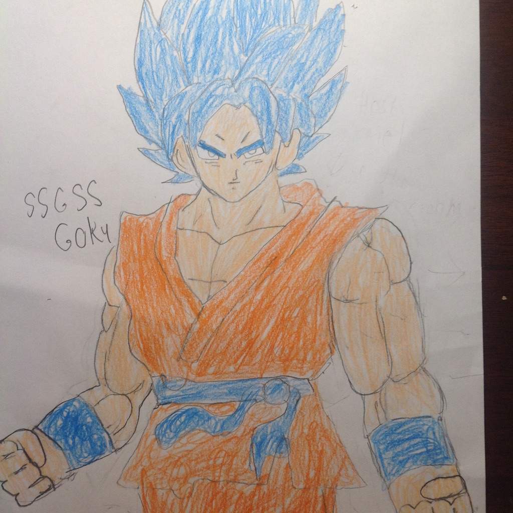 Goku Drawing Color