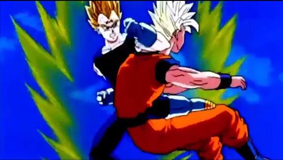 goku punching vegeta