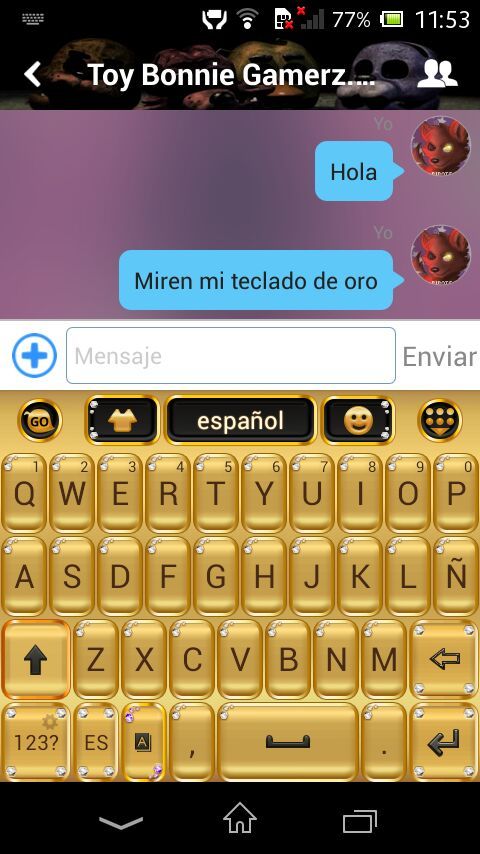 Teclado oro FNaF Amino Español Amino