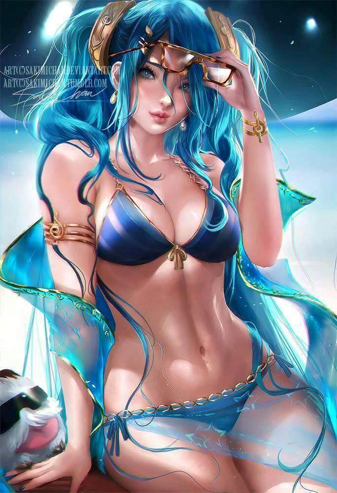 Sakimi Chan Drawing Is Really Good But I Didnt Think It Was Sona League Of Legends Official