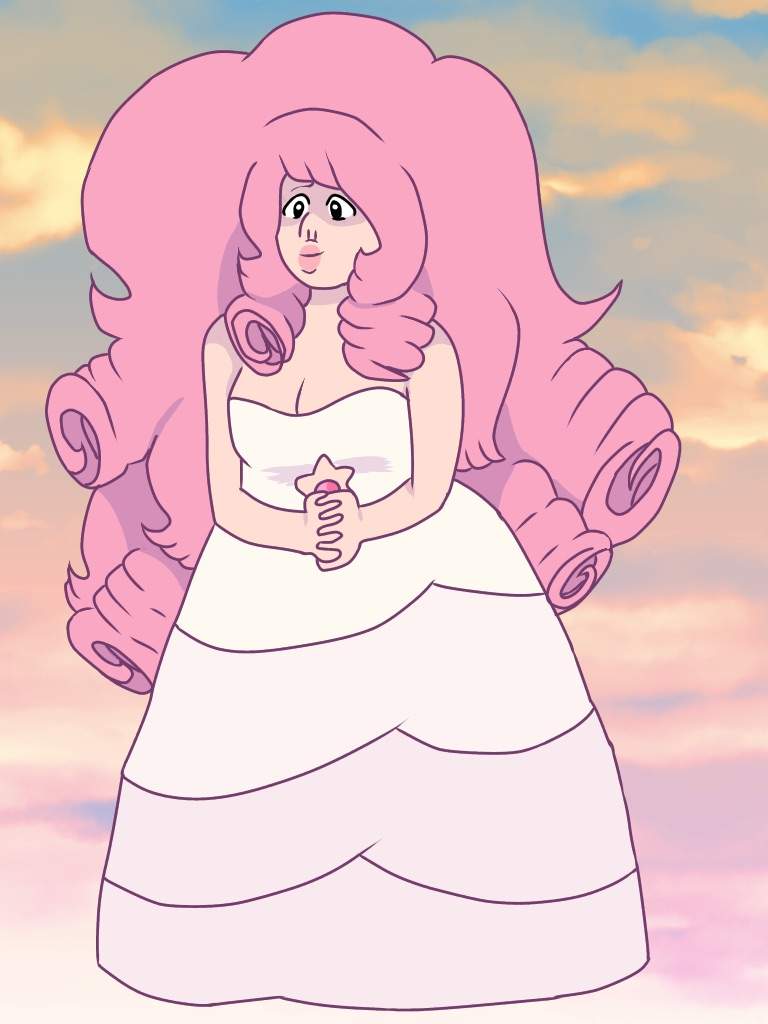 I love drawing rose quartz Steven Universe Amino