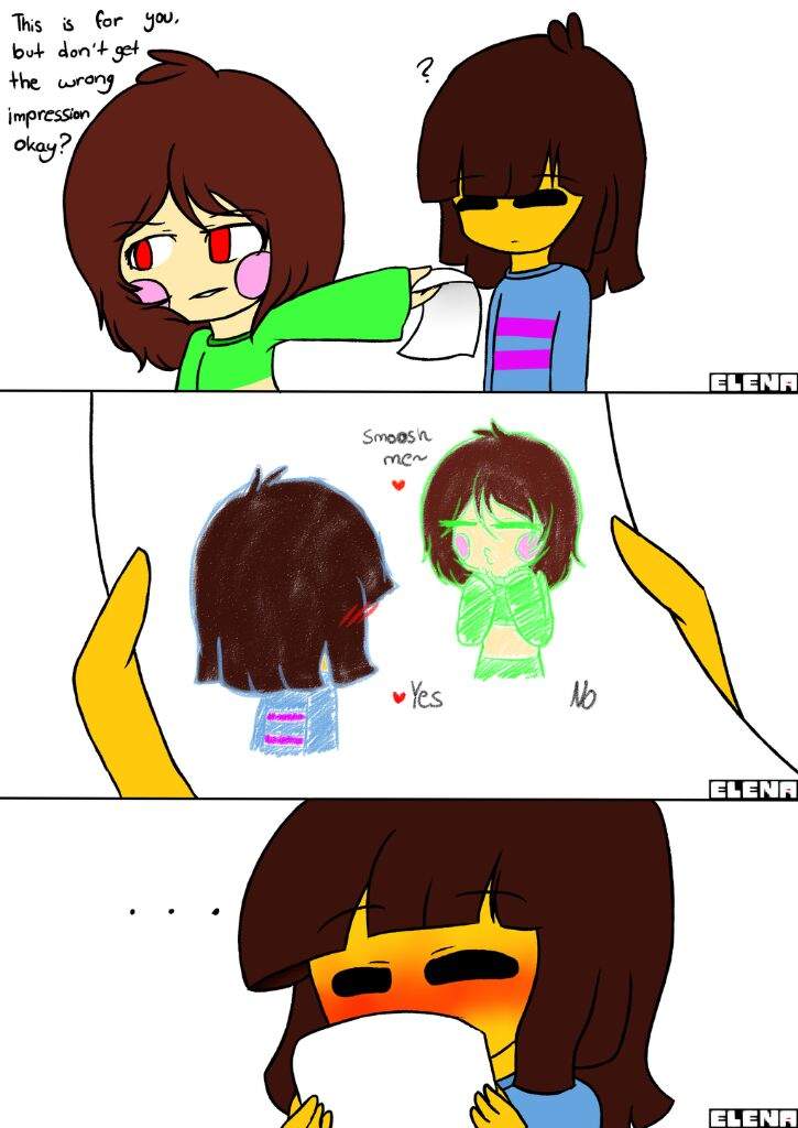 Flirting with frisk is so much easier in charas body | Undertale Amino