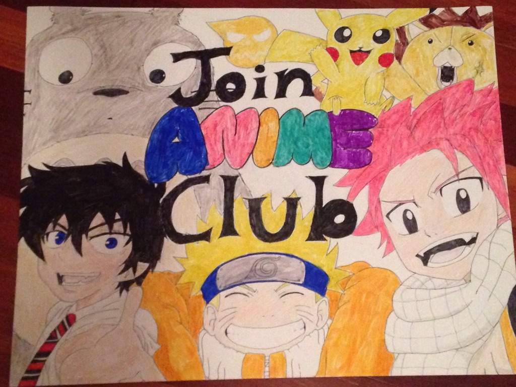 My anime club poster! | Anime Amino