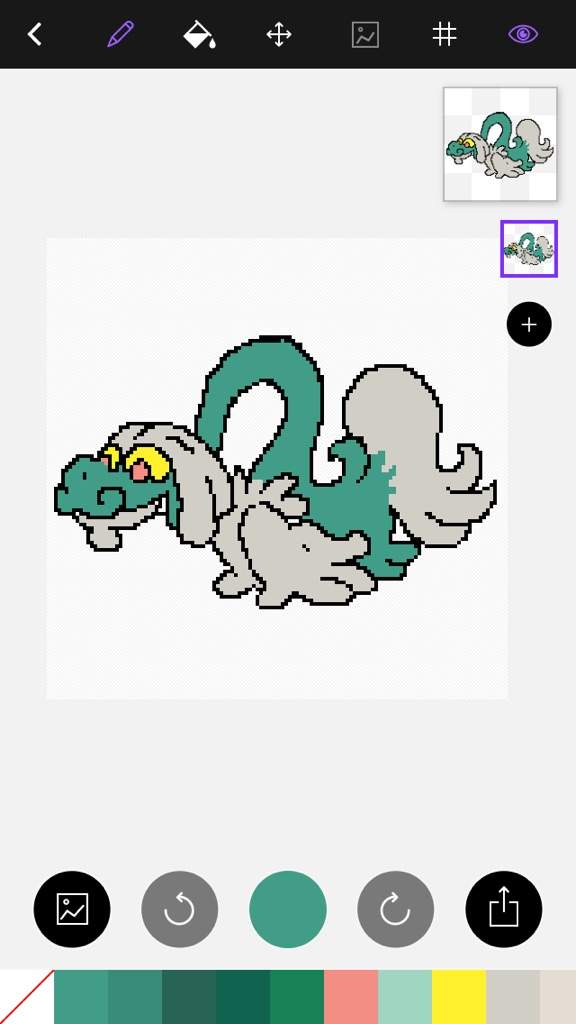 Pixel Art: Drampa | Pokémon Amino