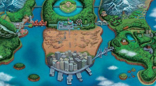 Pokemon Unova Map