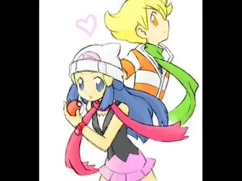 pokemon dawn and barry kiss