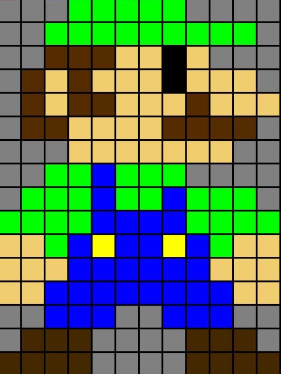 Pixel Art Suggested By Luigi Mario Amino