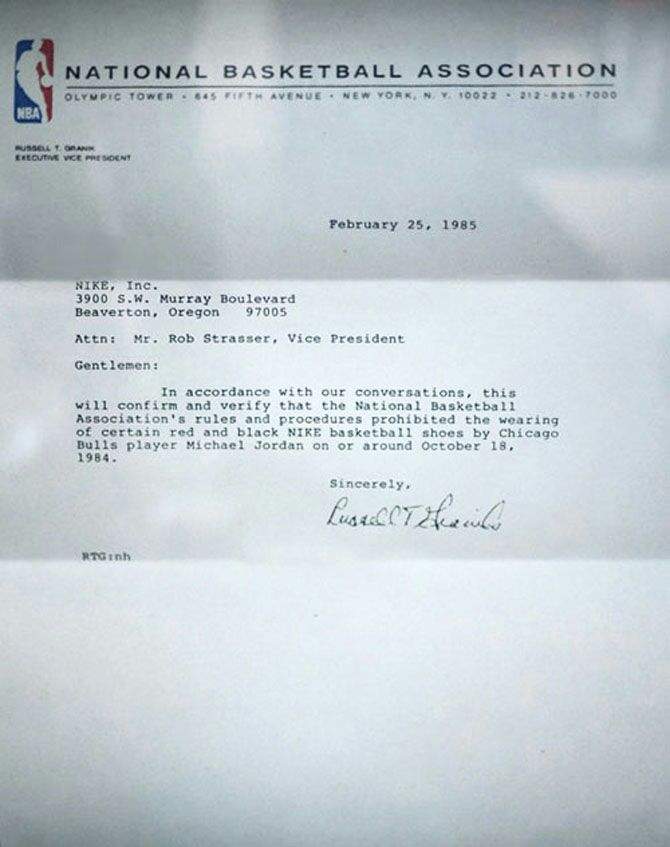 jordan 1 banned story