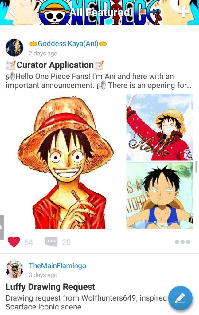 App Updates One Piece Amino