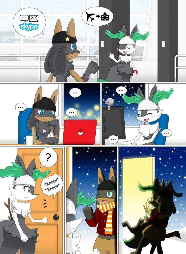 Lucario x braixen (comic) | •Pokémon• En Español Amino