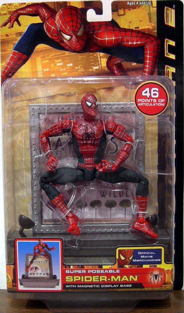 Toy Biz Super Poseable Spider-man 2 Movie Figure Marvel Legends 46 Points for sale online