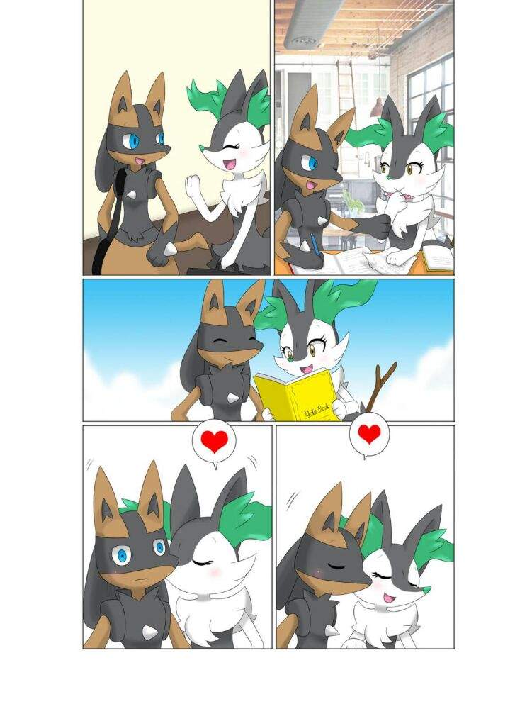 Lucario x braixen (comic) | •Pokémon• En Español Amino