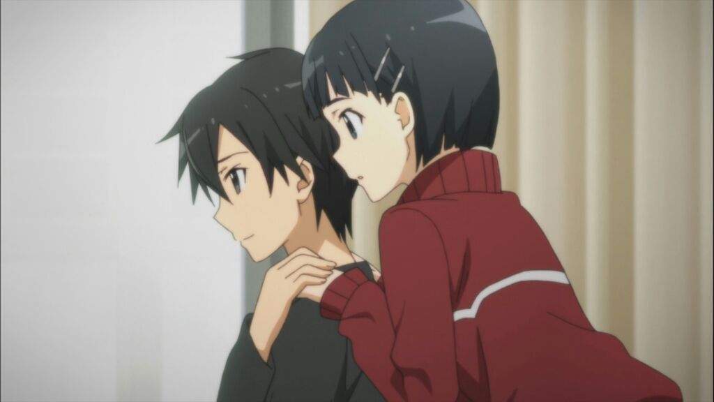 sword art online kirito y su hermana