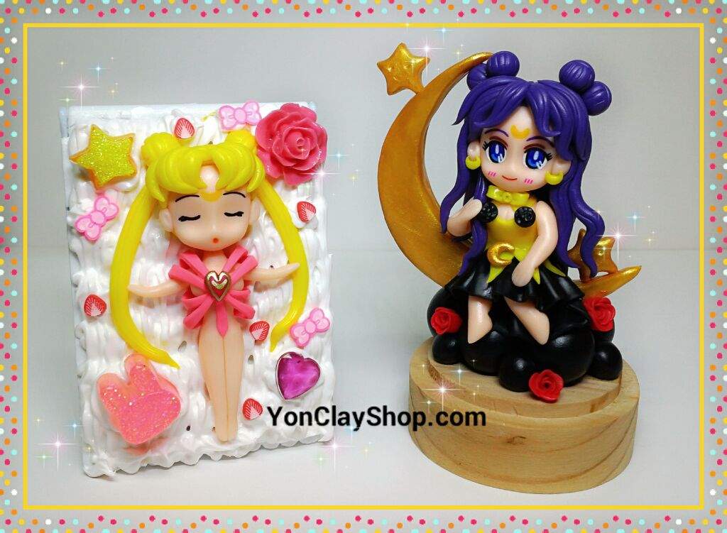 Chibi Clay Figures Of Sailor Moon S Transformation And Luna In Human Form Anime Sailor Moon Crafty Amino