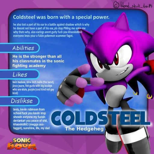 Coldsteel The Edgyhog | Wiki | Smash Amino