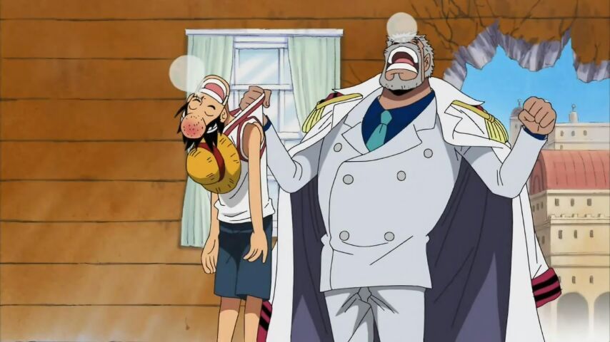 Shanks Vs Luffy And Garp 