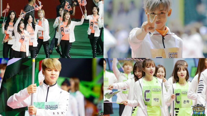 Bts Got7 Twice Gfriend And More Make An Entrance In Idol Star Athletics Championships Parade Photos K Pop Amino