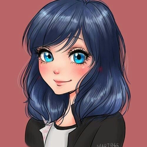 Ladybug y marinette con el cabello suelto  •Miraculous 