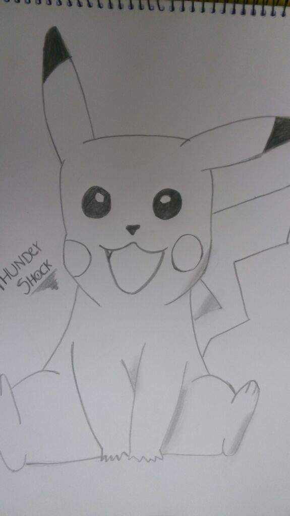 Dibujo a lápiz de Pikachu. | Pokémon •GO• Amino