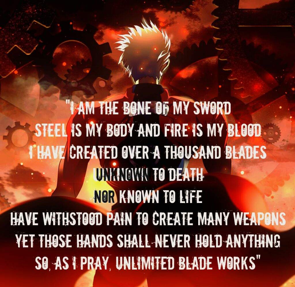 i am the bone of my sword 中文