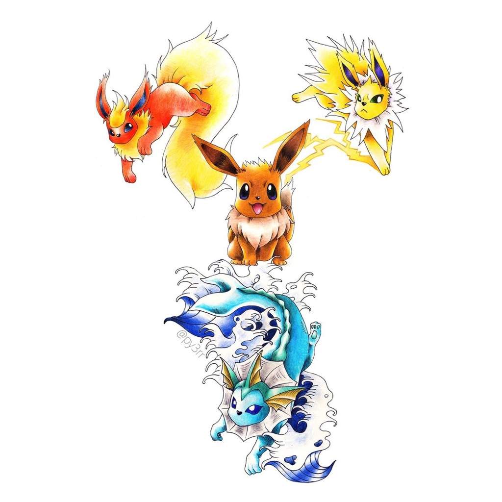 Japanese Kanto Eeveelutions 🉐 | Pokémon Amino