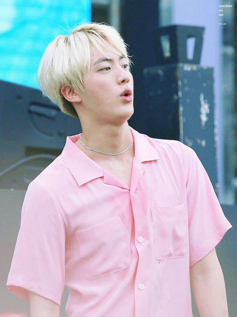 jin pink shirt