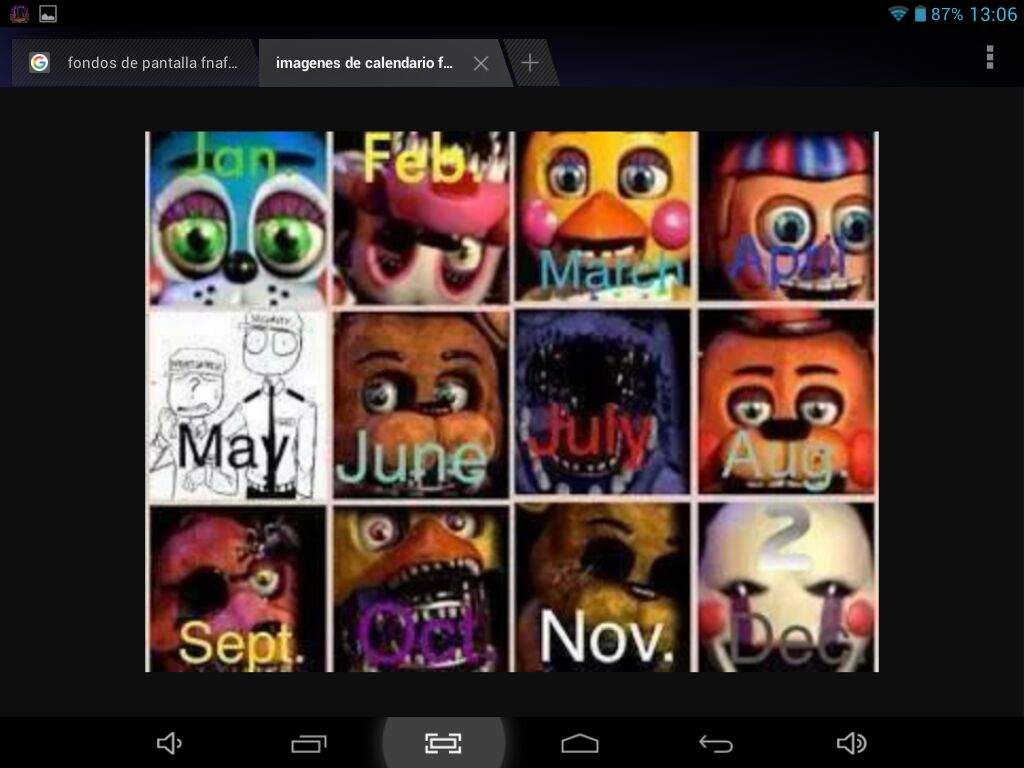 Calendarios FNaF Amino [ Español ] Amino