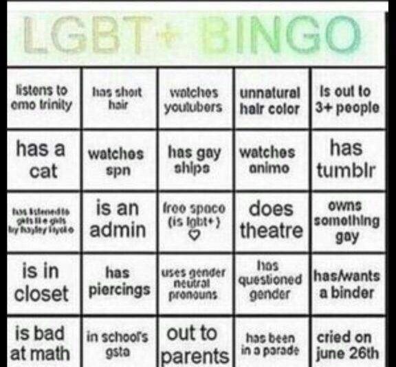 Bingo gay Gay Bingo!