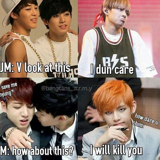 Jikook vs Vkook memes😂😂 | K-Pop Amino