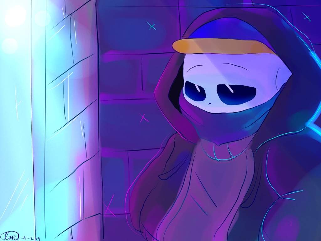 Gangster sans drawing | Undertale Amino