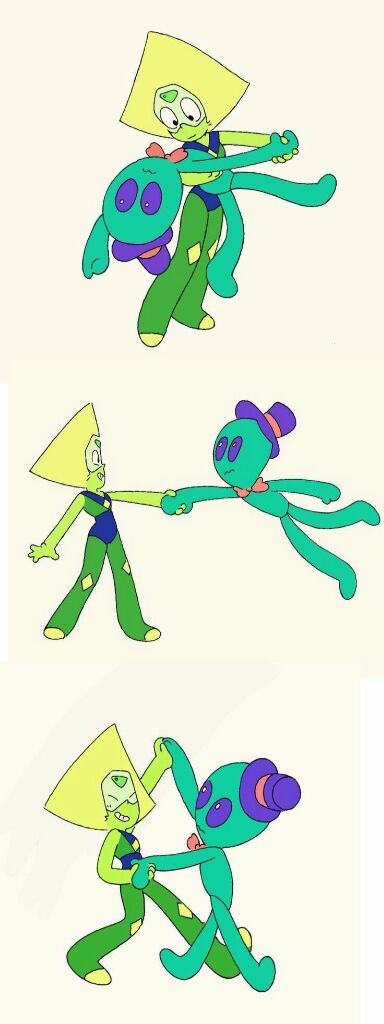 peridot and alien plush