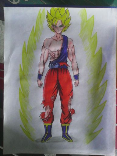 Fan art goku ssj | Art Amino