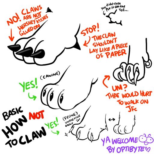 Optibyte's How NOT TO CLAW | Furry Amino