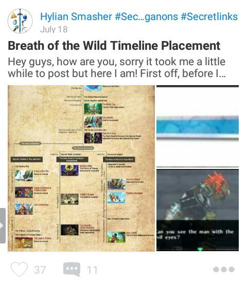 Zelda Timeline Breath Of The Wild