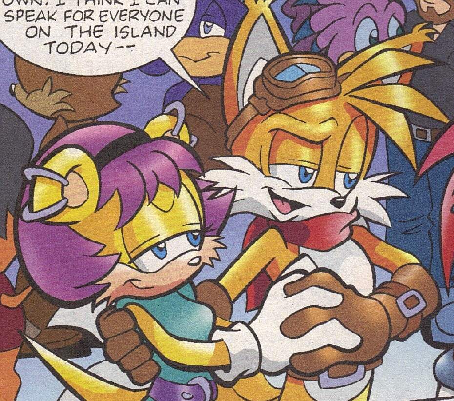 Tails and Mina.