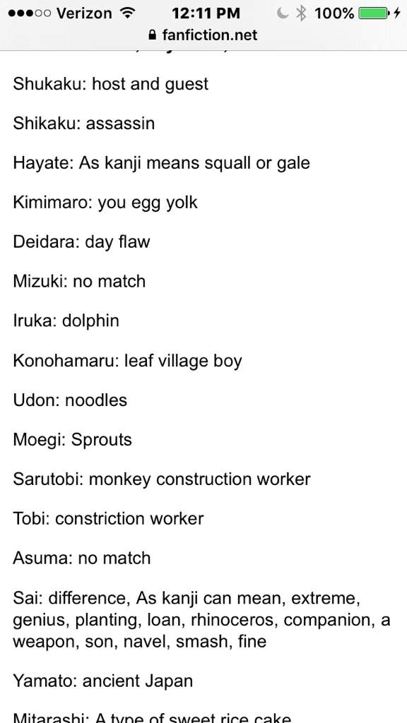 Character name meanings~! | Naruto Amino