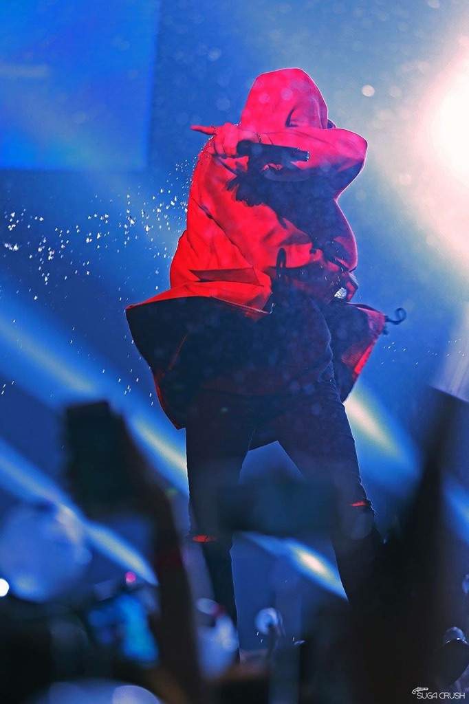 suga red jacket