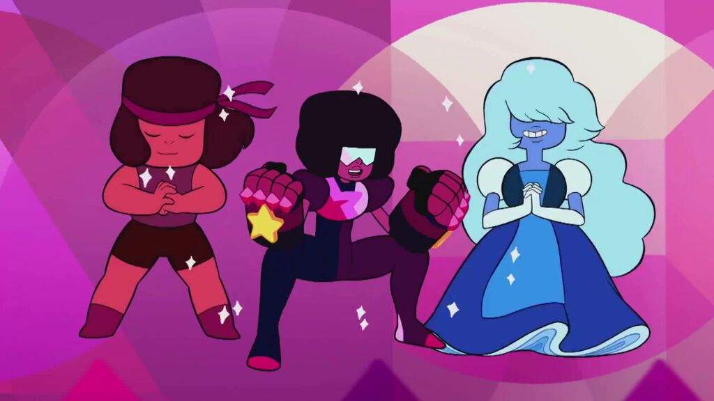Safira+rubi=garnet | • Steven Universe BR • Amino