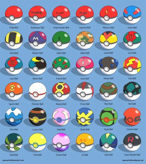 1000 tipos de pokebolas | Pokémon Ultrasol y Ultraluna Amino