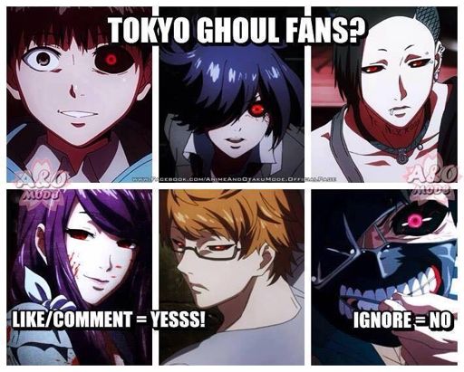 ¿Cuantos Fans de Tokyo Ghoul? | •Anime• Amino