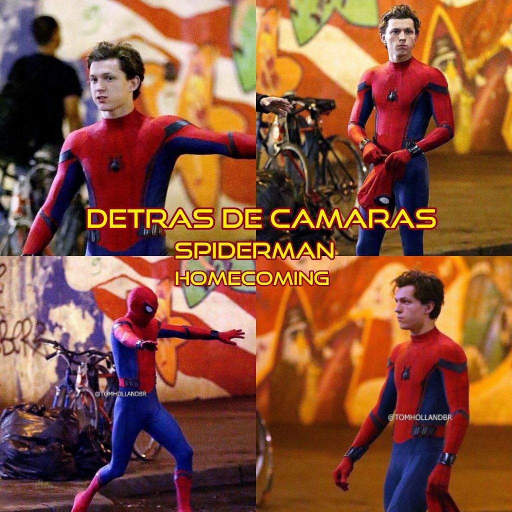 Imagenes detras de cámaras Spider-Man Homecoming | •Cómics• Amino