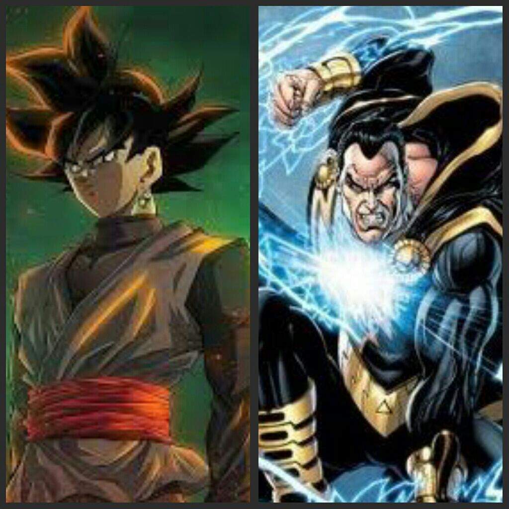Black Goku Vs Black Adam.