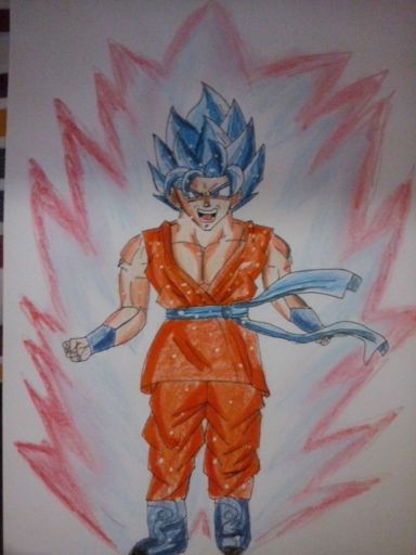 Goku ssj dios azul kaioken x10 | •Arte Amino• Amino