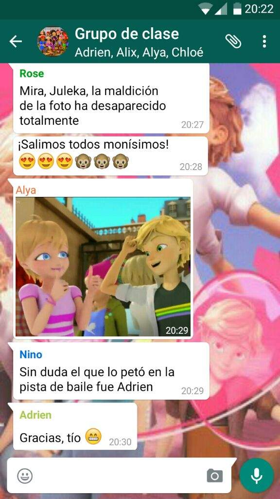 El grupo de WhatsApp de la clase de Marinette: Parte 2 | •Miraculous  Ladybug Español• Amino