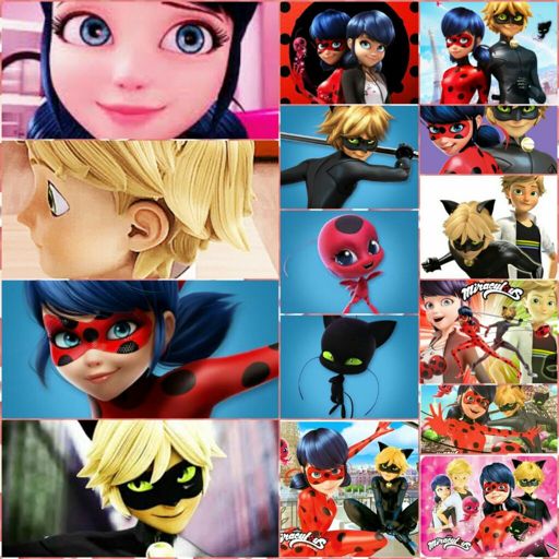 El collage de ladybug y chat noir | •Miraculous Ladybug Español• Amino