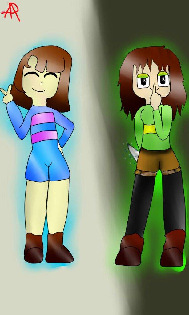 💛💙💜💚 Chara y frisk 💚💜💙💛 | Undertale Español Amino